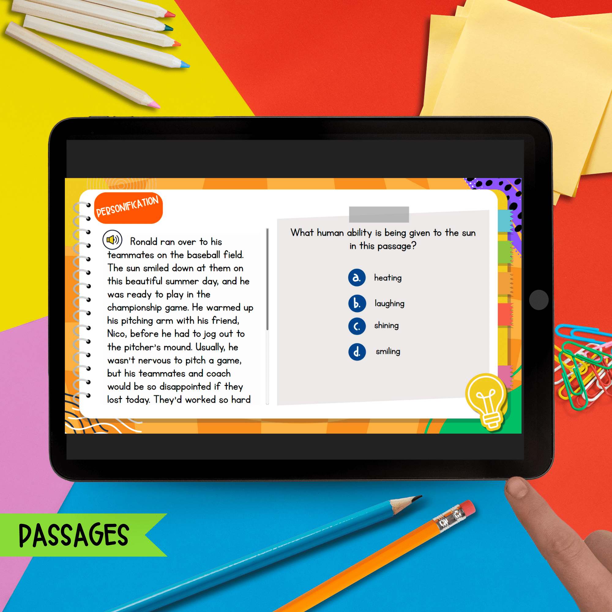 Jeopardy Style Figurative Language Reading Comprehension Review Quiz Game Show - Image 3