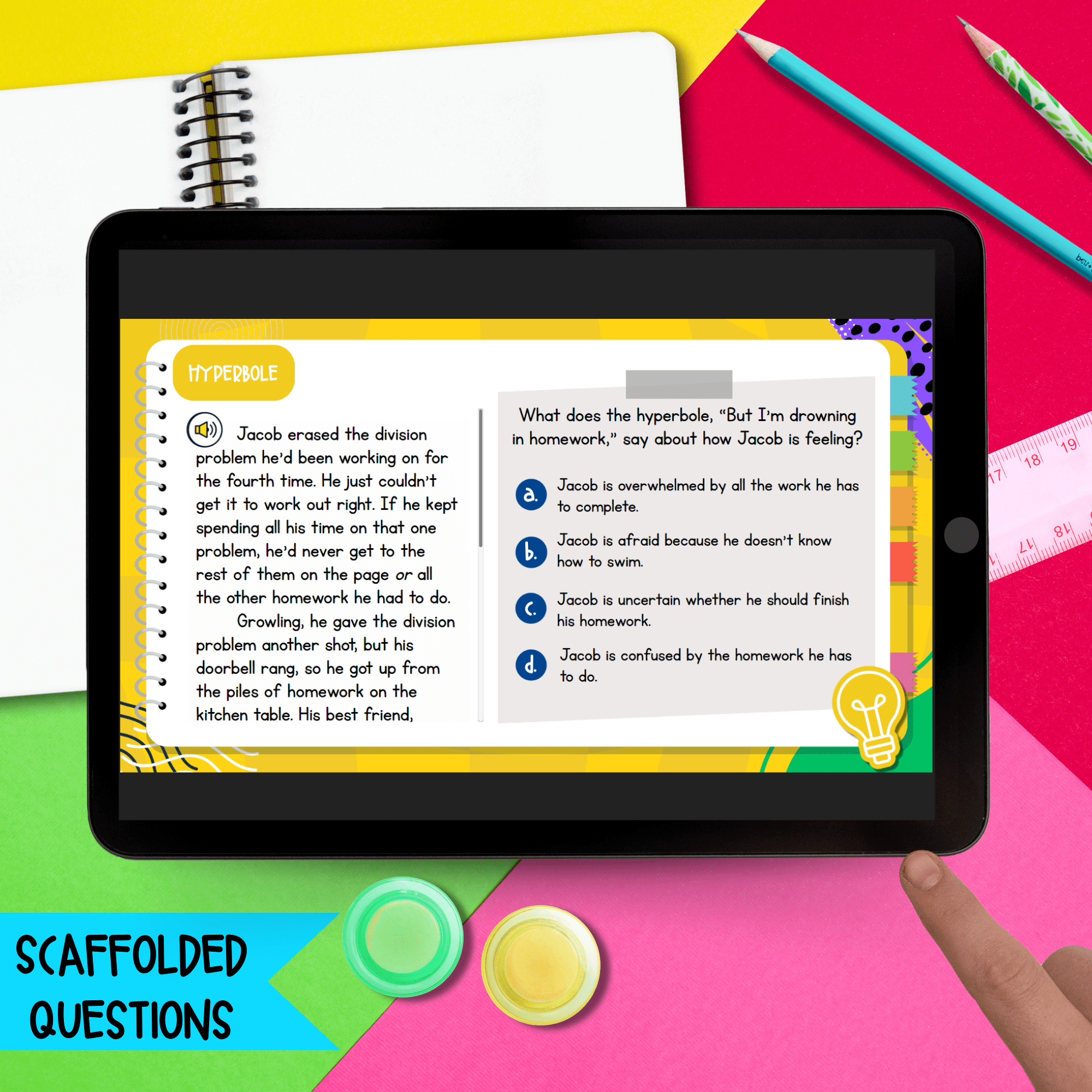 Jeopardy Style Figurative Language Reading Comprehension Review Quiz Game Show - Image 4