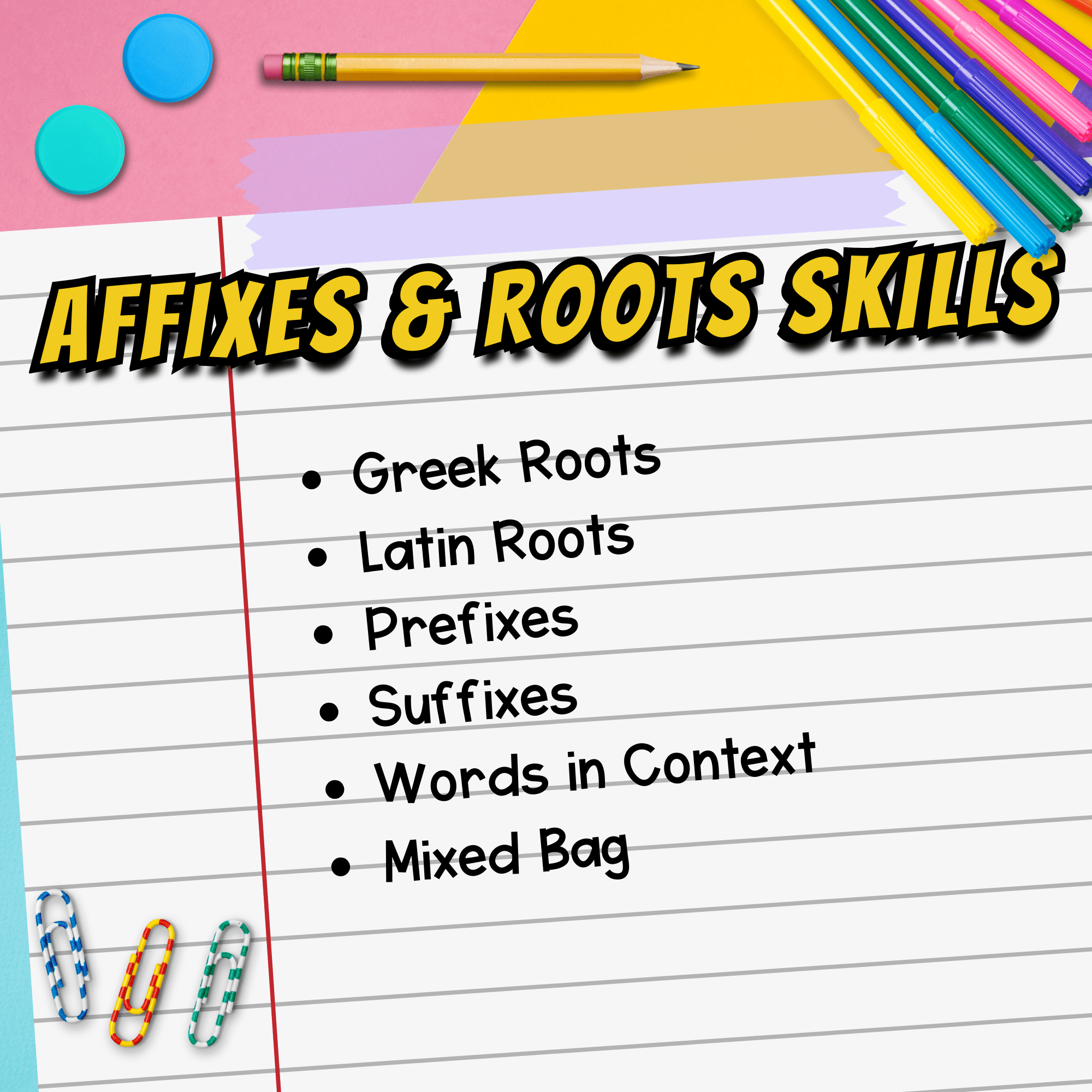Jeopardy Style Affixes & Roots Reading Comprehension Review ELA Quiz Game Show - Image 8