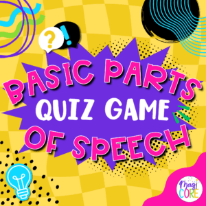 Jeopardy Style Basic Parts of Speech Reading Comprehension Review Quiz Game Show