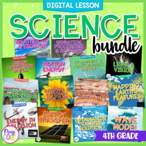 4th Grade Science Digital Video Lesson NGSS Aligned GROWING Bundle