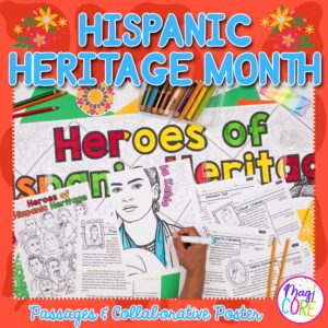 Hispanic Heritage Month Heroes Passages Poster Project Activities Bulletin Board