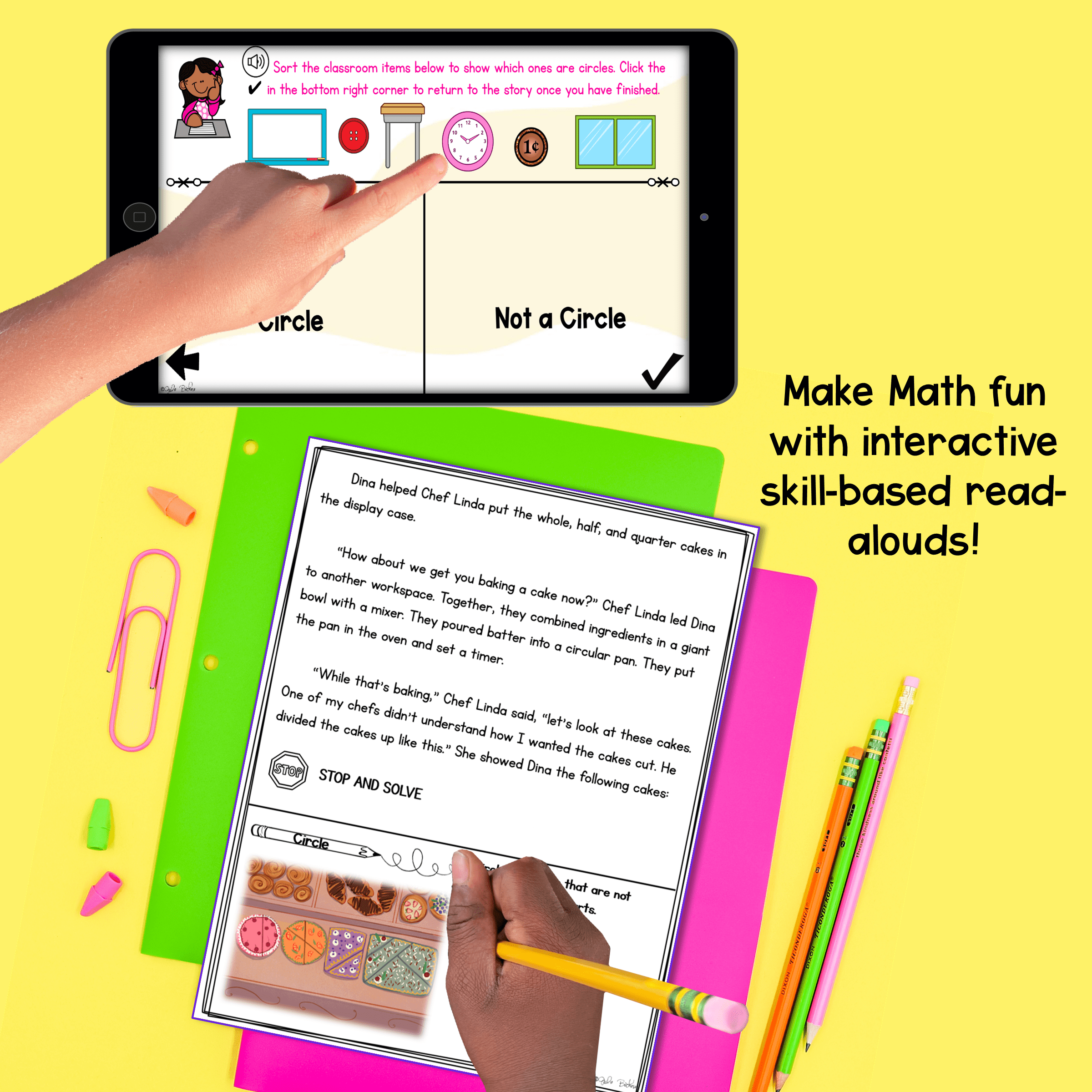 Interactive Math Stories - Shapes Bundle - 1st Grade - Image 2