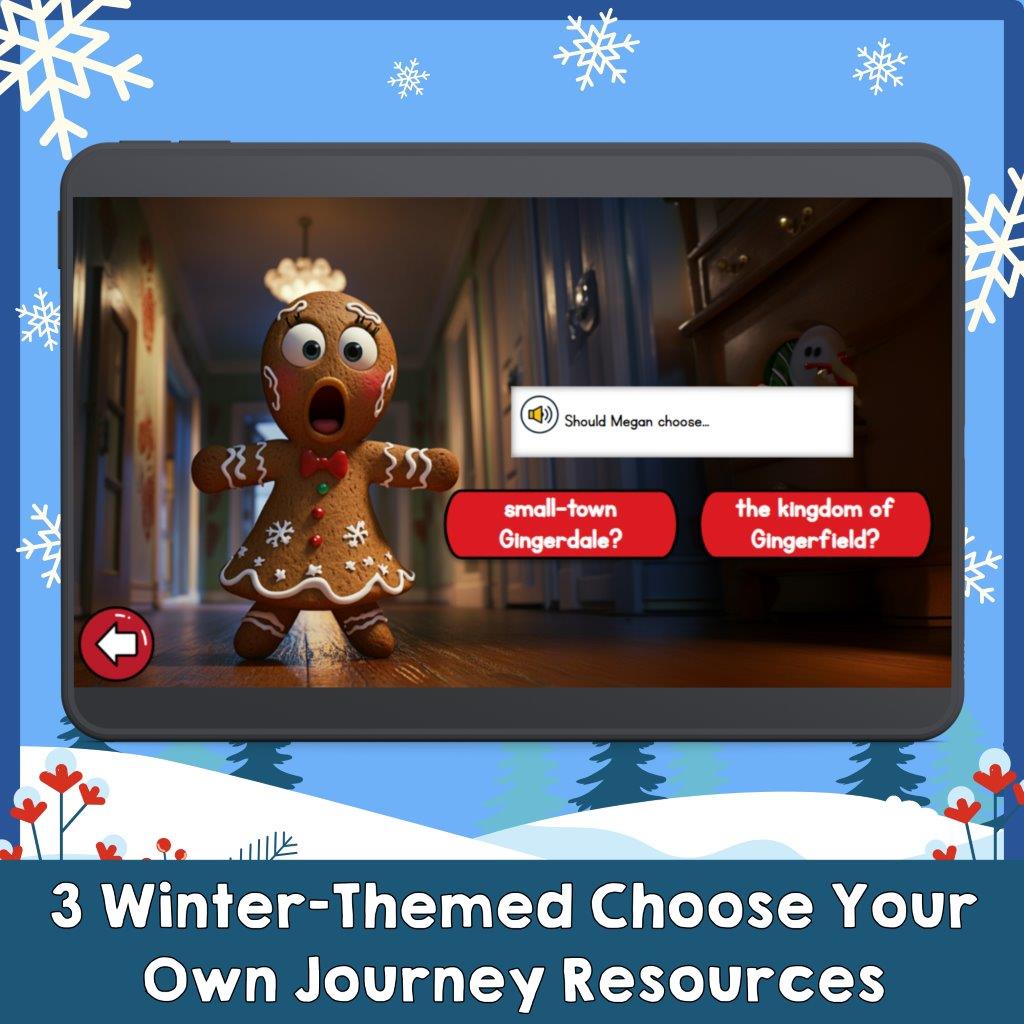 Choose Your Own Journey "Winter" Reading Short Stories Digital Resource Bundle - Image 2