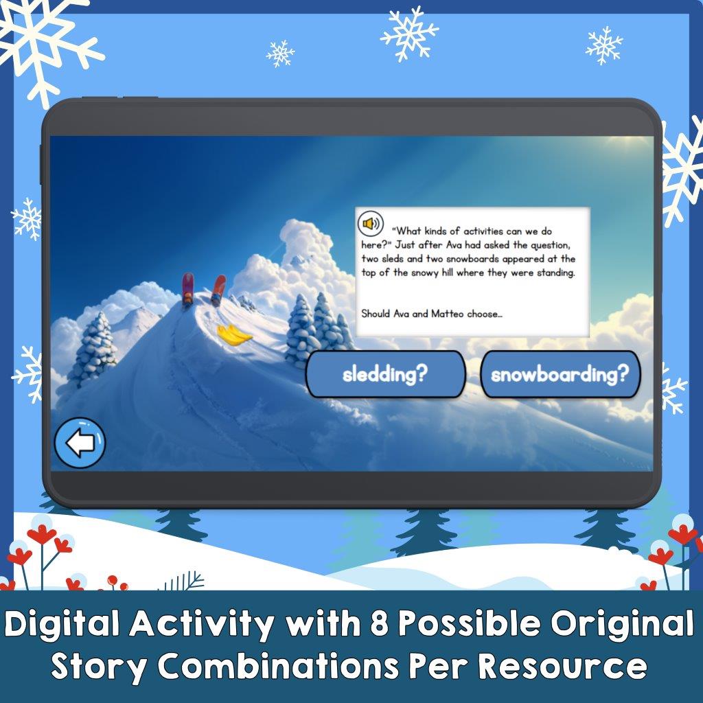 Choose Your Own Journey "Winter" Reading Short Stories Digital Resource Bundle - Image 3