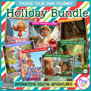 Choose Your Own Journey COMPLETED Holiday Reading Digital Resource Bundle