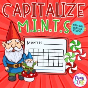 Capitalization Rules Practice Worksheets with MINTS
