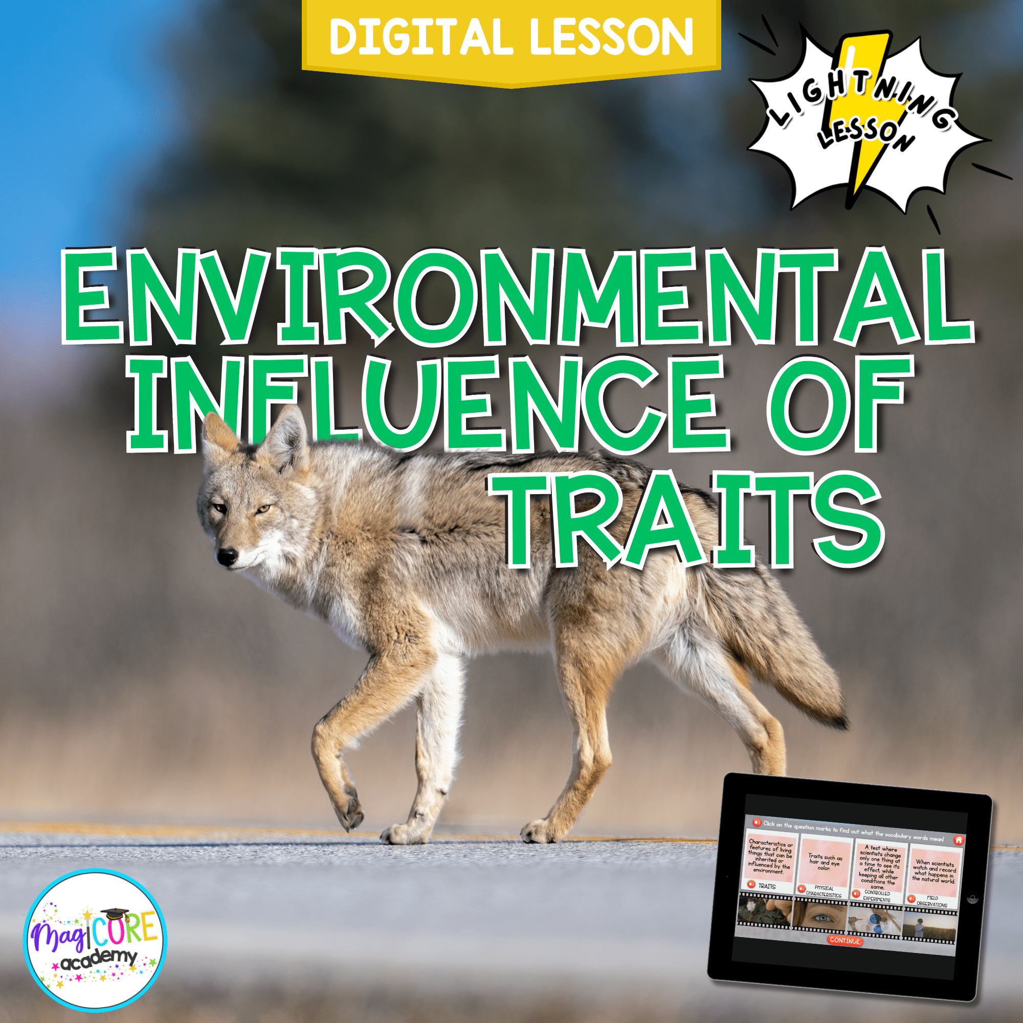 Environmental Influence of Traits Digital Science Lesson Activity Video 3rd Grade