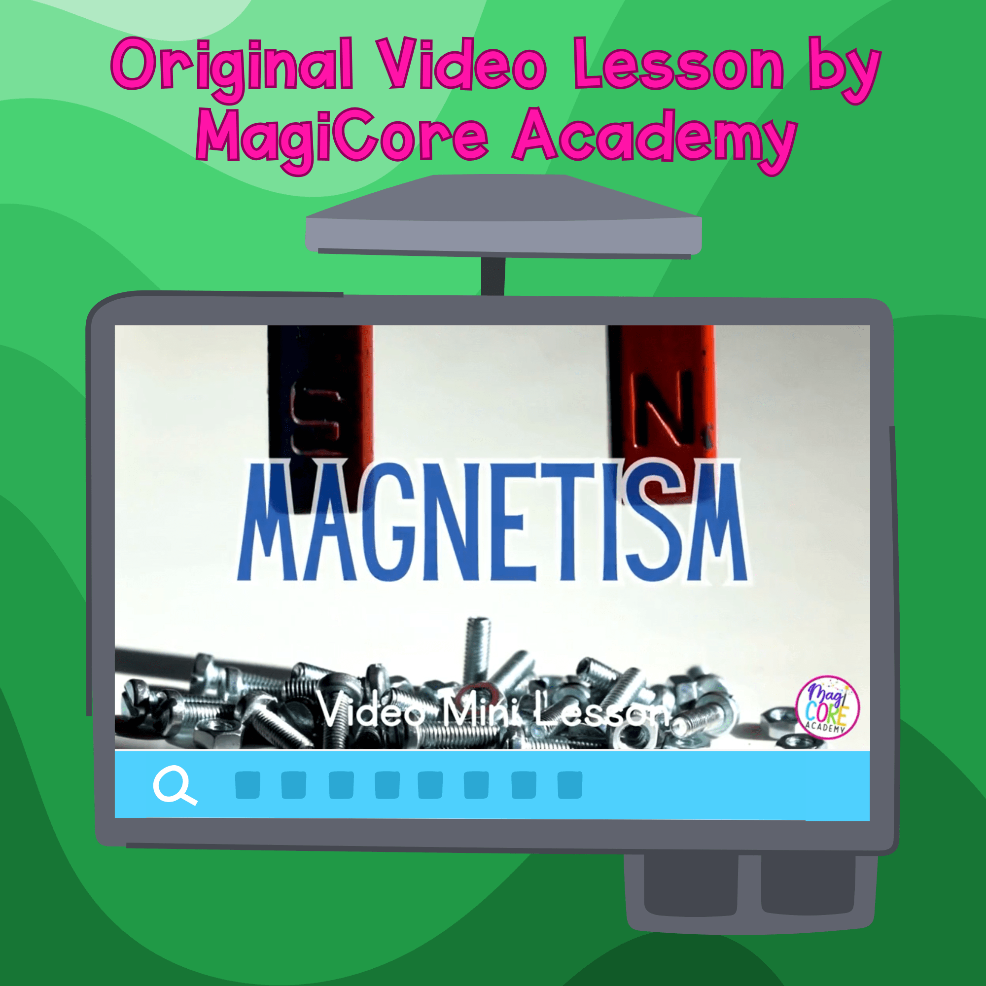 Magnetism Digital Science Lesson Video Activity & Quiz 3rd Grade NGSS 3-PS2-3 - Image 2