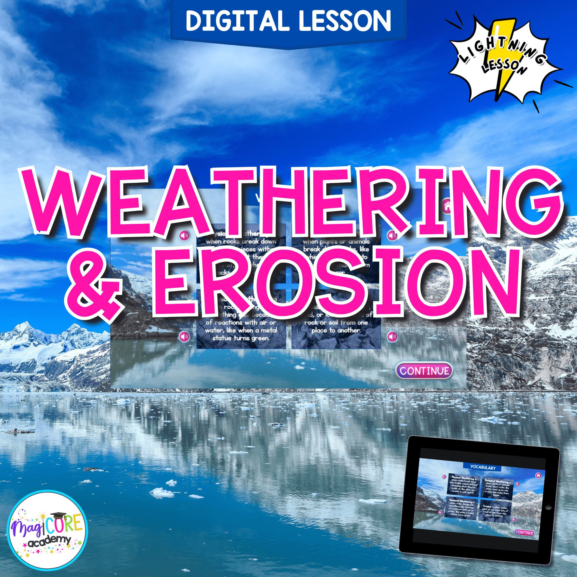Weathering and Erosion Digital Science Activity 4th Grade NGSS 4-ESS2-1