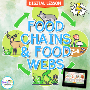 Food Chains and Food Webs Digital Science 5th Grade NGSS 5-LS2-1