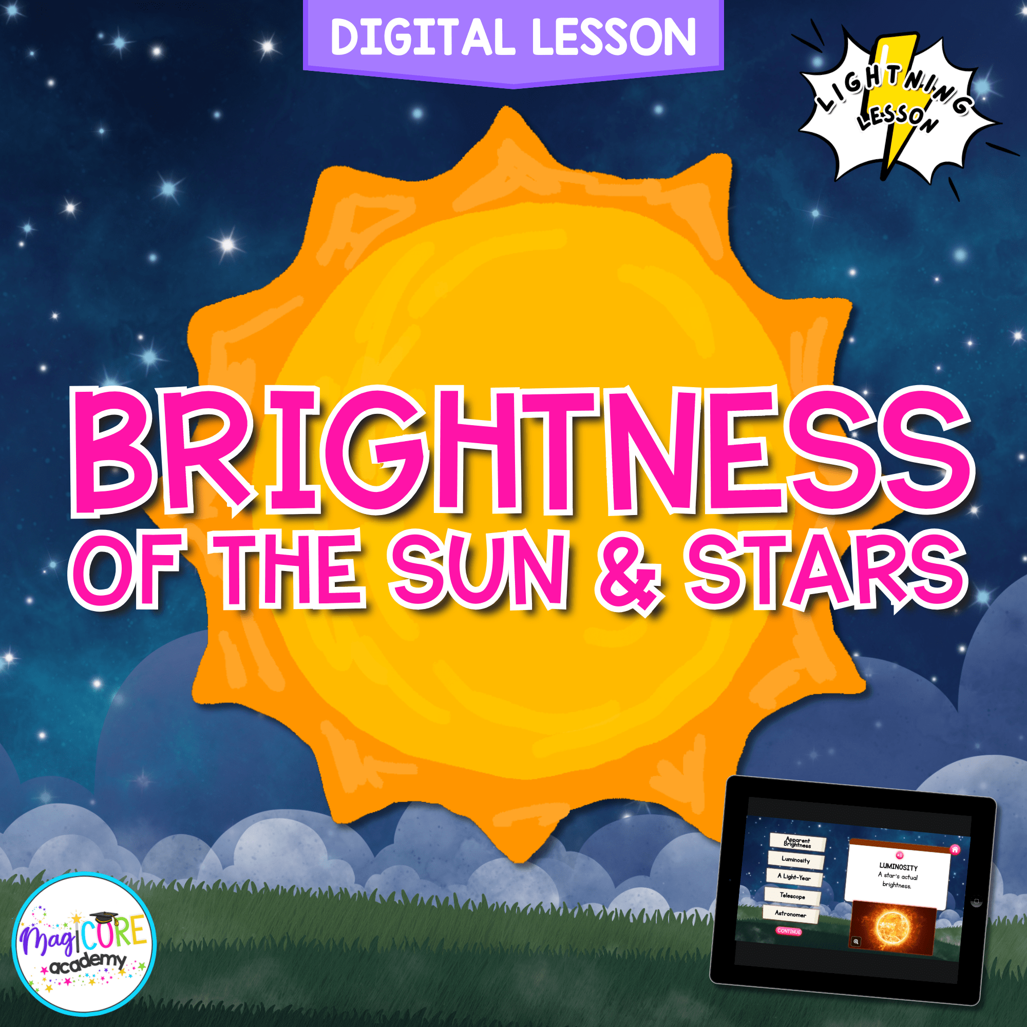 Brightness of the Sun and Stars Digital Science 5th Grade NGSS 5-ESS1-1