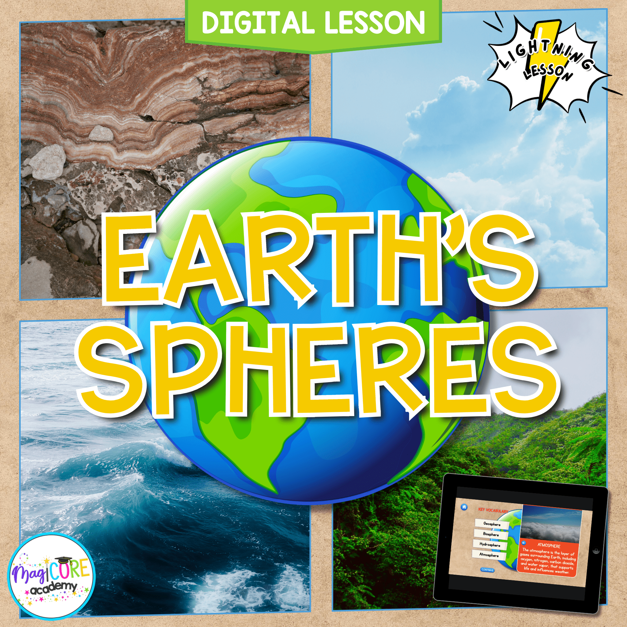Earth's Spheres Digital Science 5th Grade NGSS 5-ESS2-1