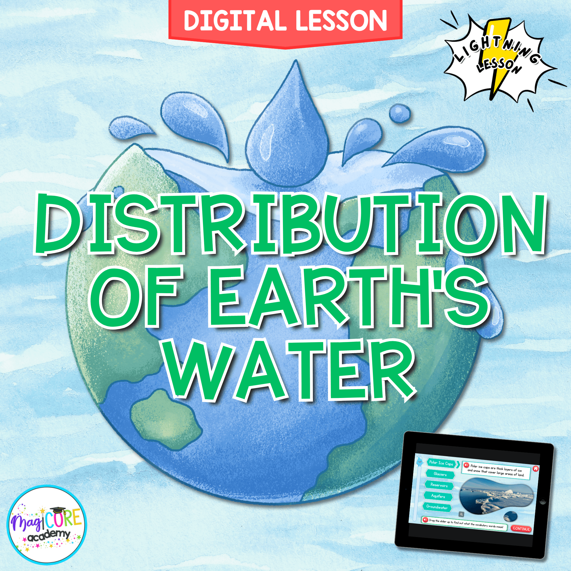 Distribution of Earth's Water Digital Science Activity 5th Grade NGSS 5-ESS2-2