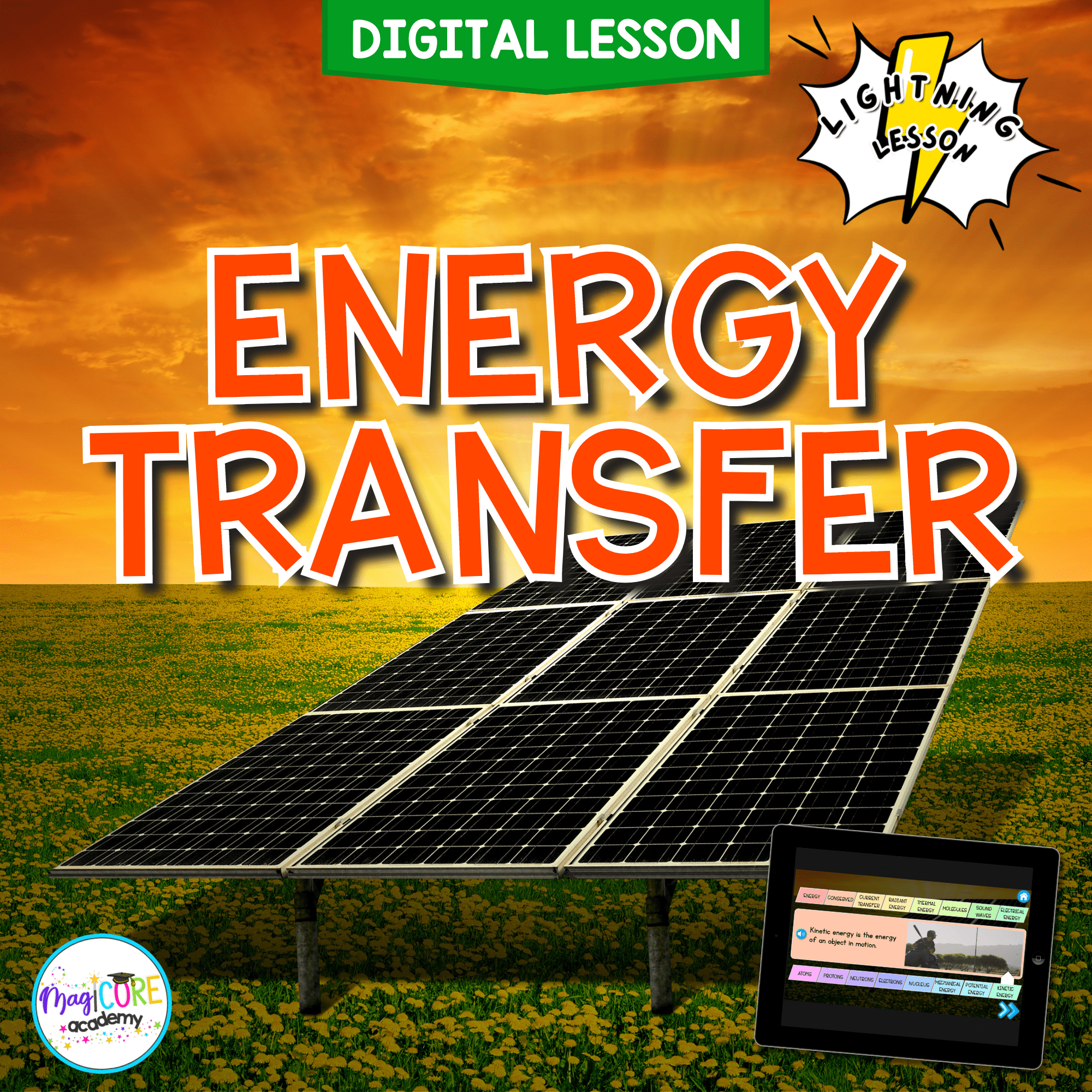 Energy Transfer Digital Science Activity 4th Grade NGSS 4-PS3-2