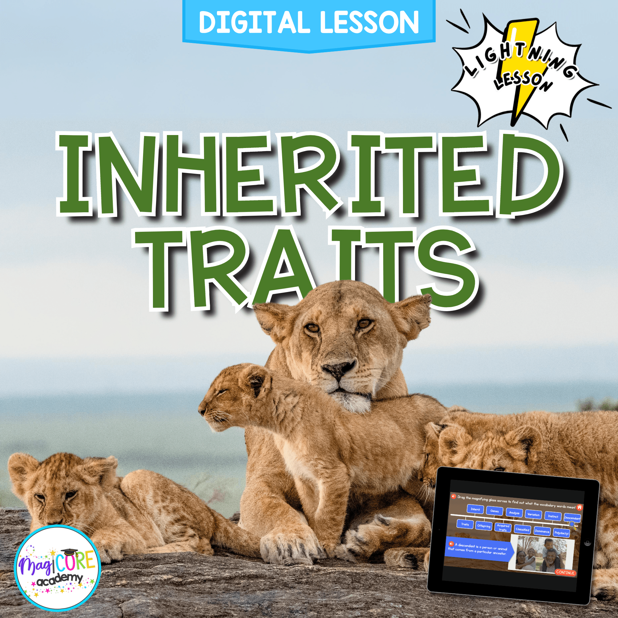 Inherited Traits Digital Science Lesson Activity Video 3rd Grade NGSS 3-LS3-1