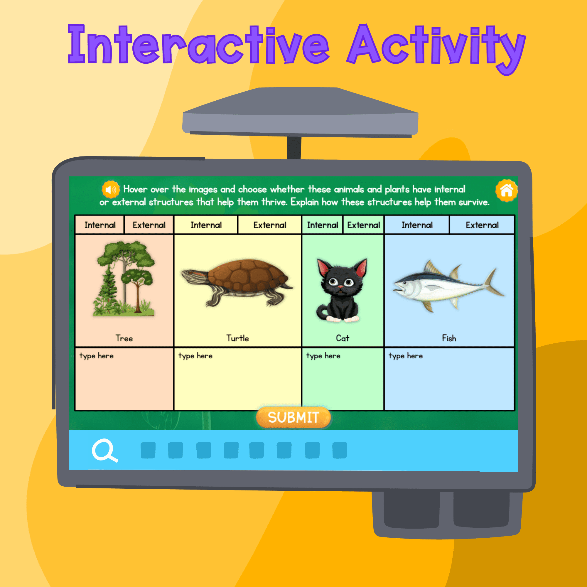 Internal & External Structures Digital Science Activity 4th Grade NGSS 4-LS1-1 - Image 3