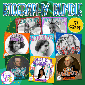 Biography Social Studies Video Lessons - 1st Grade Bundle